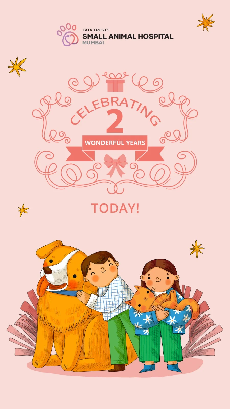Tata Small Animal Hospital Celebrating 2 Years today!
